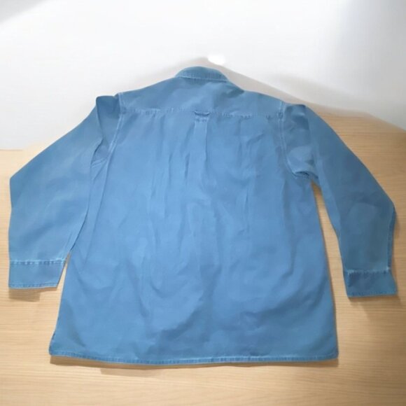 Clear Water Outfitters Mens Blue Button-Up Long Sleeve Shirt Size XXL Cotton - Picture 2 of 8